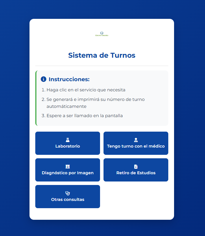Sistema de Turnos para Sanatorios